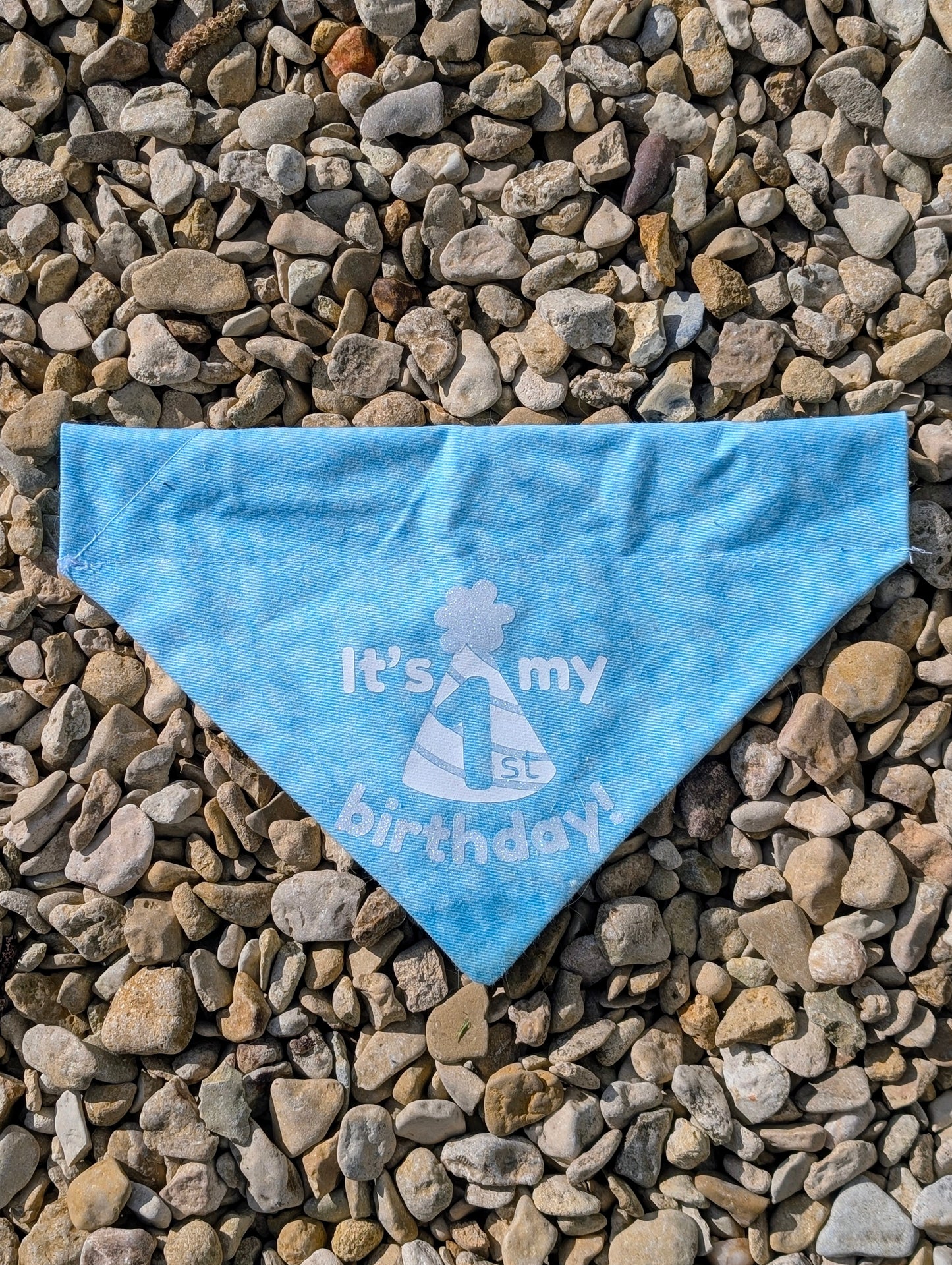 Personalised Over Collar Dog Birthday Bandana